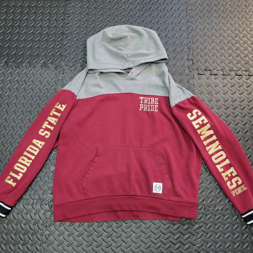 PINK Victoria's Secret FSU Florida State Seminoles Hoodie Women's L Collegiate